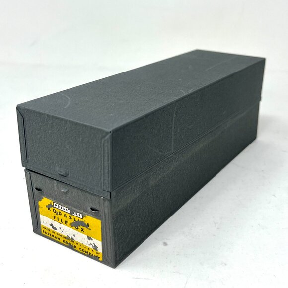 Vintage Steel Eastman Kodak KODASLIDE FILE BOX Storage 35mm Slide Film - Picture 1 of 7